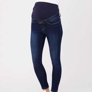 Ripe maternity rebel ankle grazer jeggings, indigo